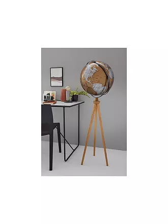 EMFORM | Globe sur pied - Sputnik 43 cm bronze/argent | 